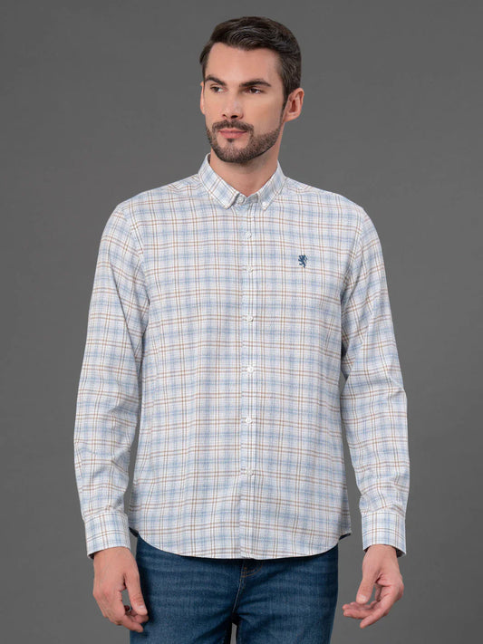 RedTape Checked Shirt for Men | Classic & Versatile