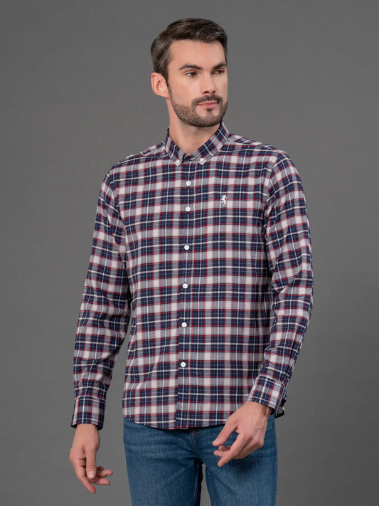 RedTape Checked Shirt for Men | Classic & Versatile