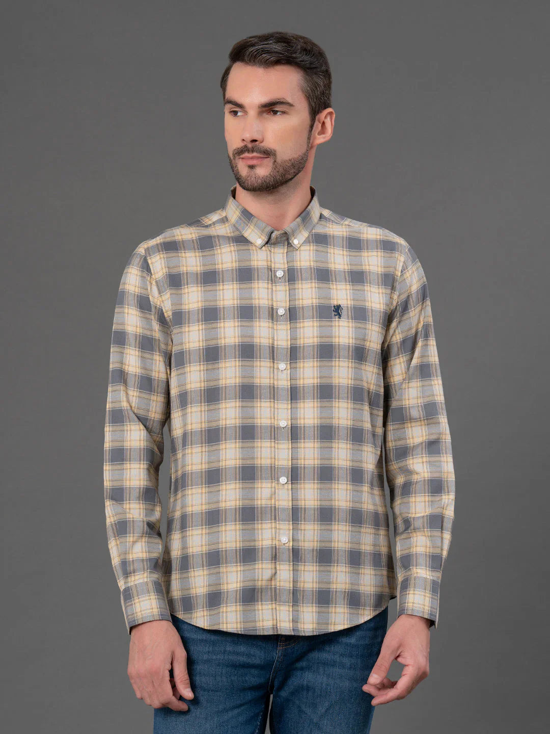 RedTape Checked Shirt for Men | Classic & Versatile