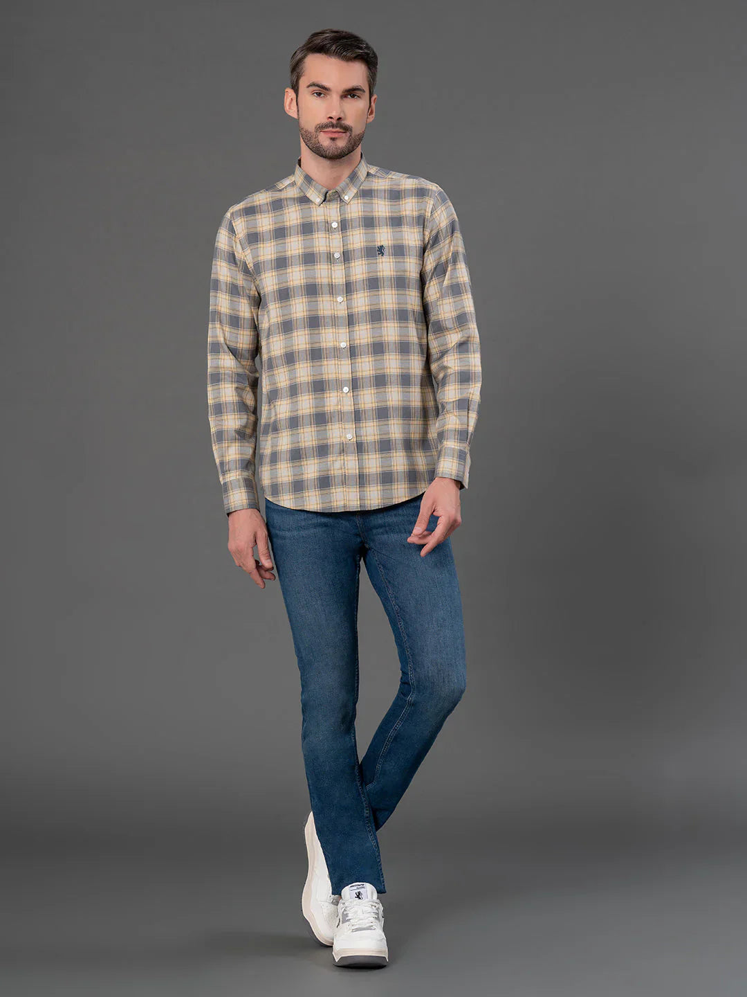 RedTape Checked Shirt for Men | Classic & Versatile