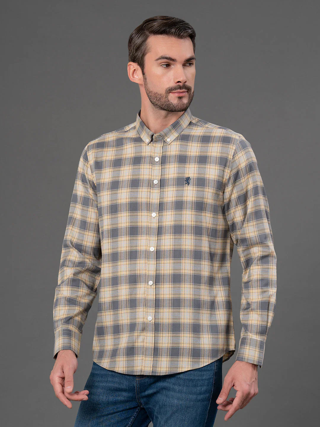 RedTape Checked Shirt for Men | Classic & Versatile