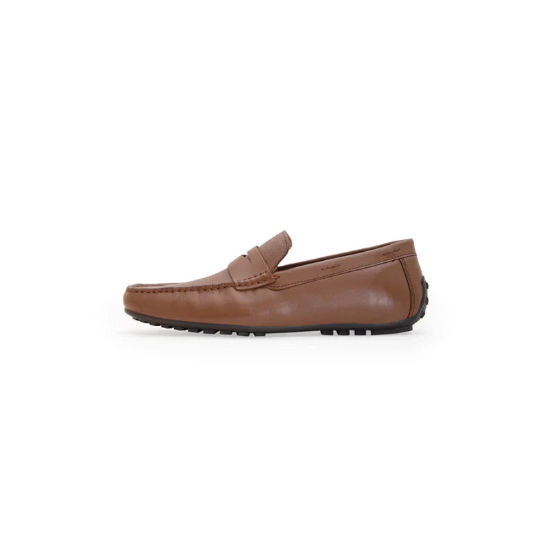 RedTape Men's Tan Slip-On Shoes