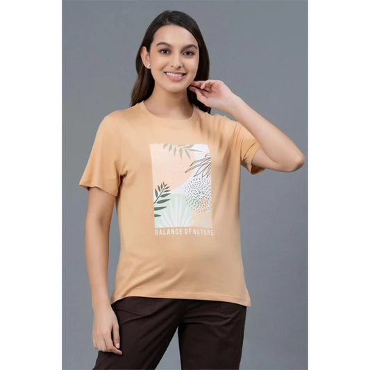 Mode by RedTape Casual Cotton T-Shirt for Women | Half Sleeves Cotton T-Shirt