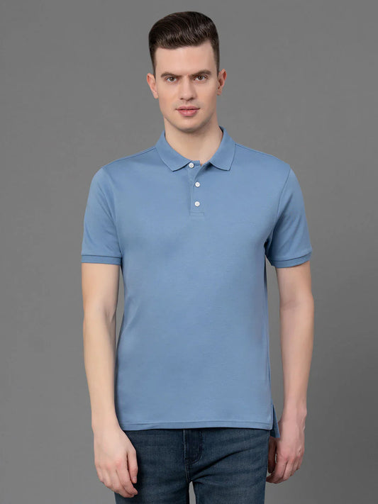 RedTape Satin Polo T-Shirt for Men | Bio Polishing & Mirror Finish | Comfortable & Stylish | Mercerized Cotton