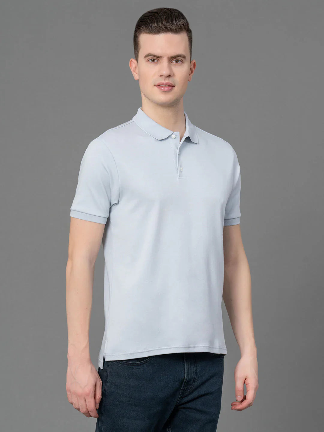 RedTape Satin Polo T-Shirt for Men | Bio Polishing & Mirror Finish | Comfortable & Stylish | Mercerized Cotton