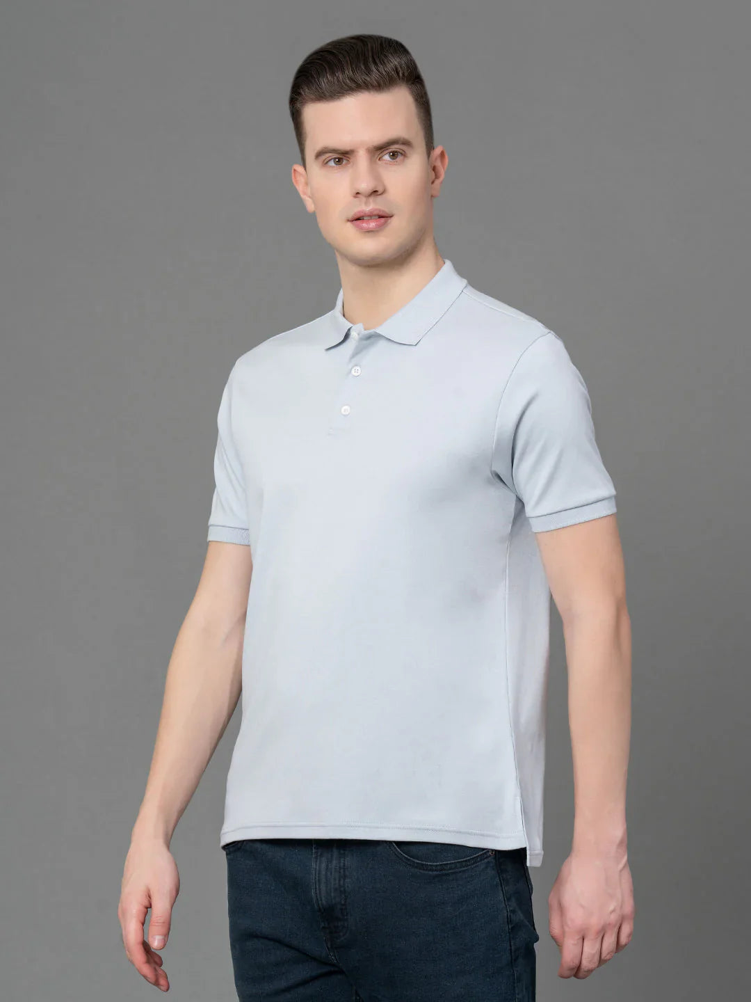 RedTape Satin Polo T-Shirt for Men | Bio Polishing & Mirror Finish | Comfortable & Stylish | Mercerized Cotton