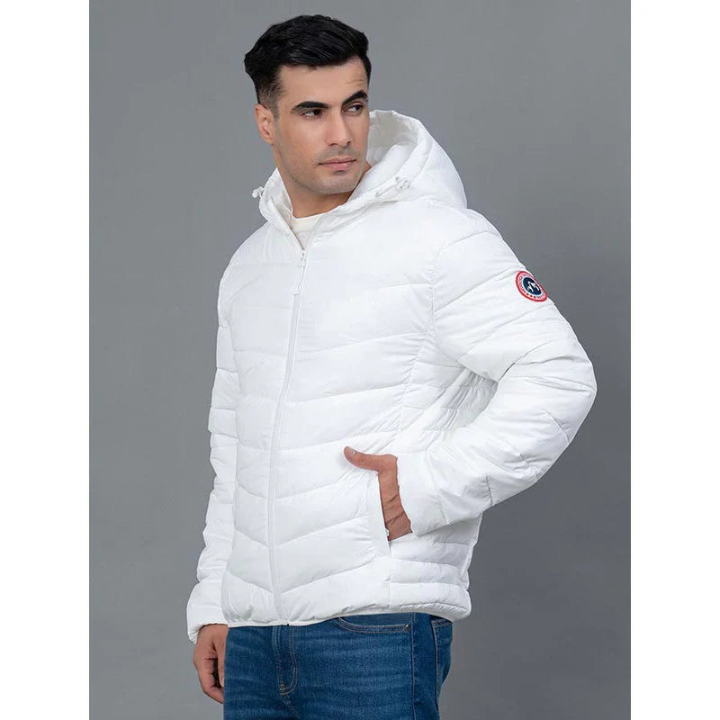 RedTape Casual Padded Jacket with Hood for Men | Stylish, Cozy and Comfortable