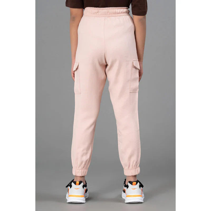 Mode By RedTape Pastel Pink Joggers for Girls| Best in Comfort|Front Side Pockets| Viscose| Regular Fit