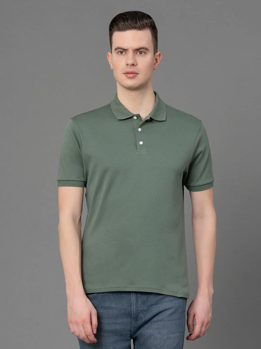 RedTape Satin Polo T-Shirt for Men | Bio Polishing & Mirror Finish | Comfortable & Stylish | Mercerized Cotton