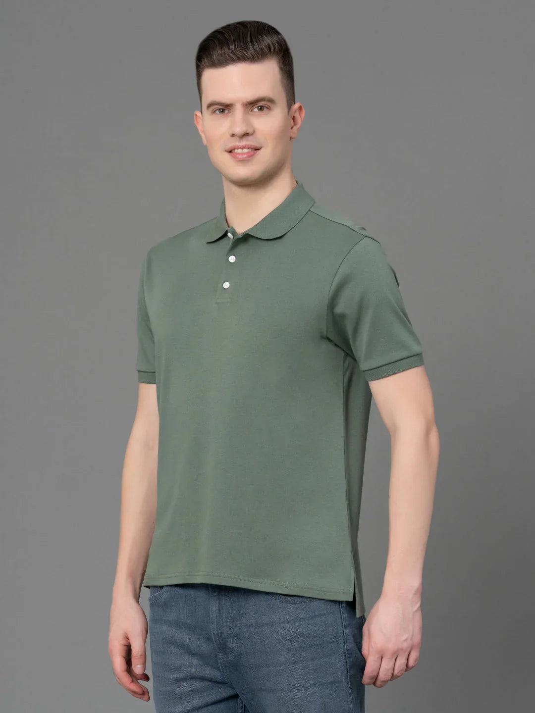 RedTape Satin Polo T-Shirt for Men | Bio Polishing & Mirror Finish | Comfortable & Stylish | Mercerized Cotton