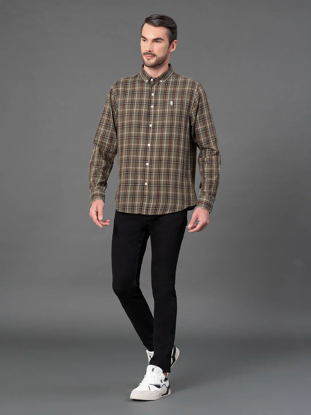 RedTape Checked Shirt for Men | Classic & Versatile