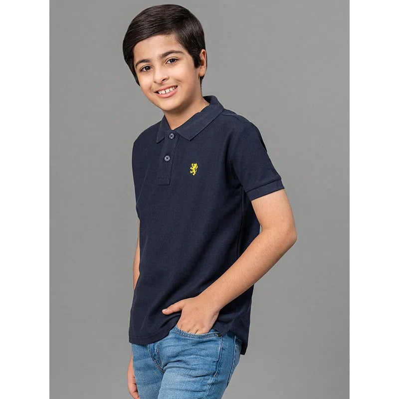 RedTape Navy Blue T-Shirt for Boys | Comfortable and Durable