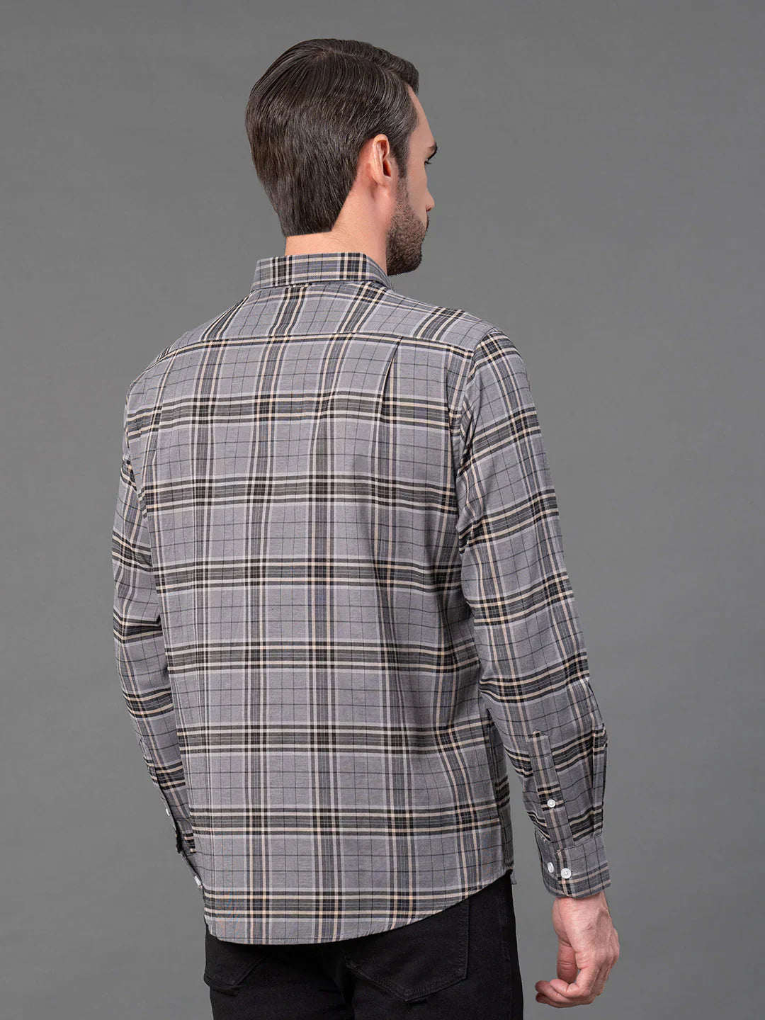 RedTape Sky Checked Shirt for Men | Classic & Versatile