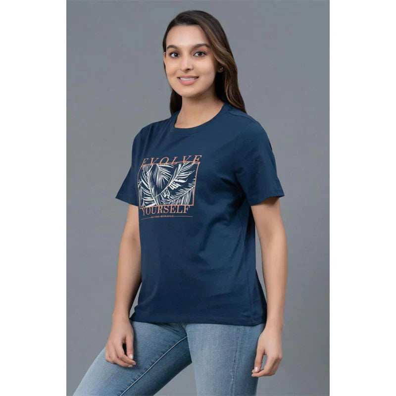 Mode by RedTape Casual Graphic Print Cotton T-Shirt for Women | Half Sleeves Cotton T-Shirt