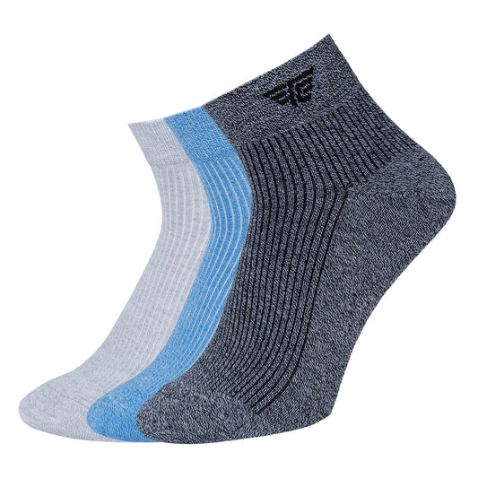 Red Tape Melange Ankle Length Socks for Men | Pack of 3