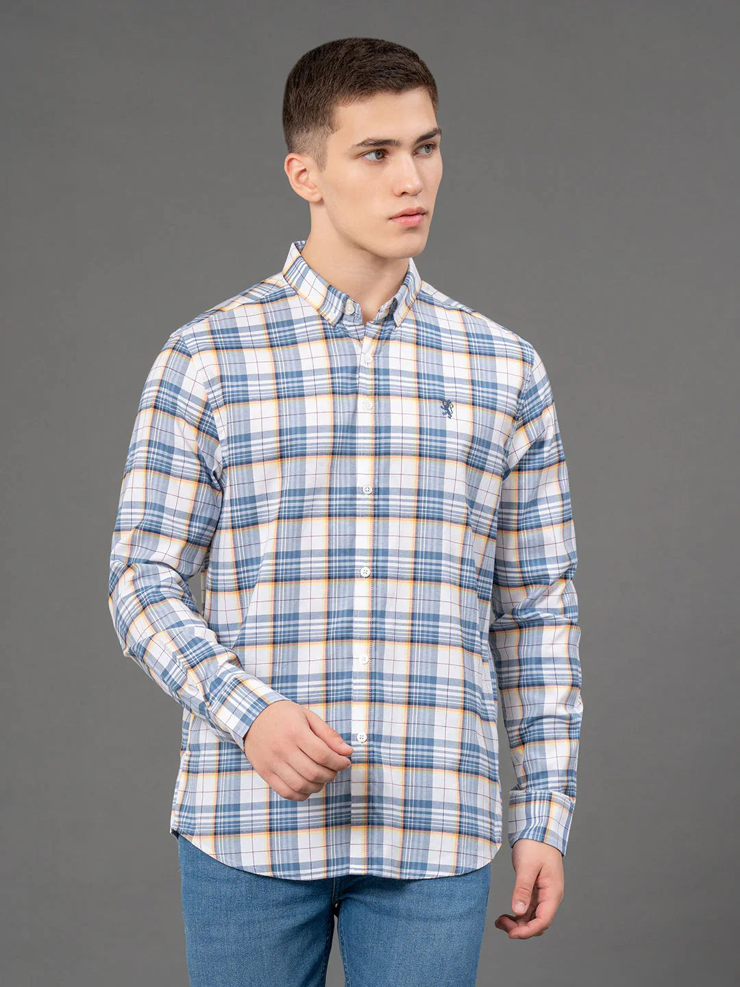 RedTape Checked Shirt for Men | Classic & Versatile