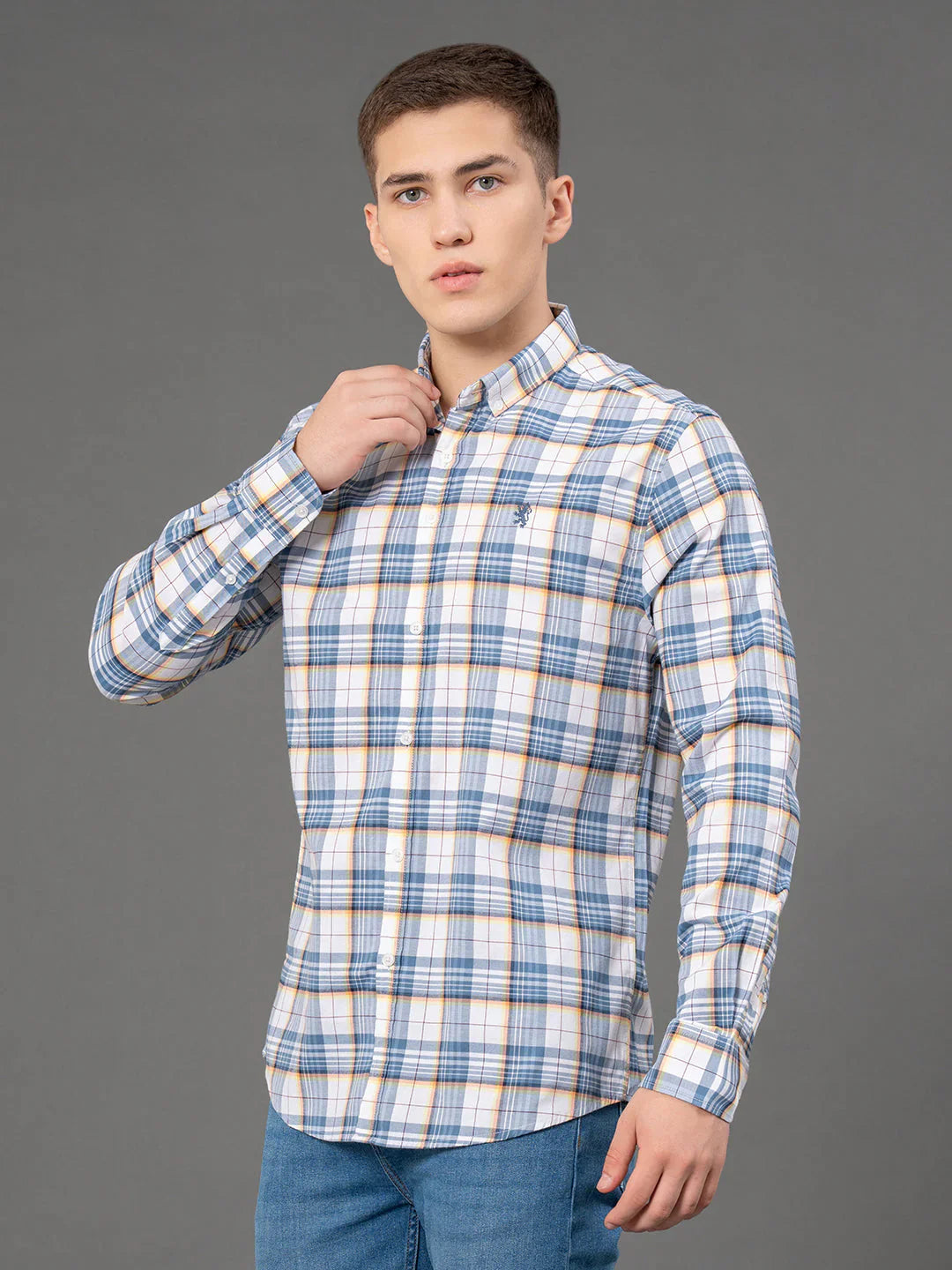 RedTape Checked Shirt for Men | Classic & Versatile