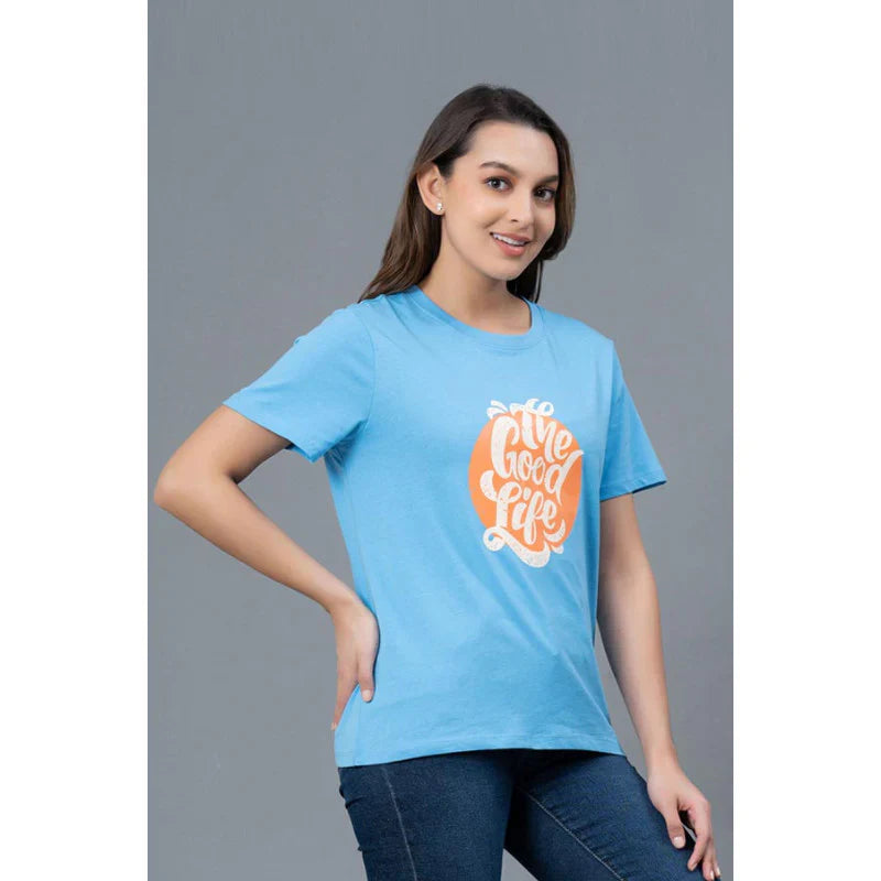 Mode by RedTape Casual Cotton T-Shirt for Women | Half Sleeves Cotton T-Shirt