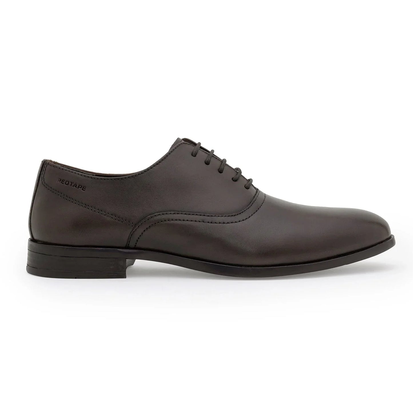 Red Tape Formal Oxford Shoes for Men |Refined Round-Toe Shaped Real Leather Shoes with Low-cut Pattern