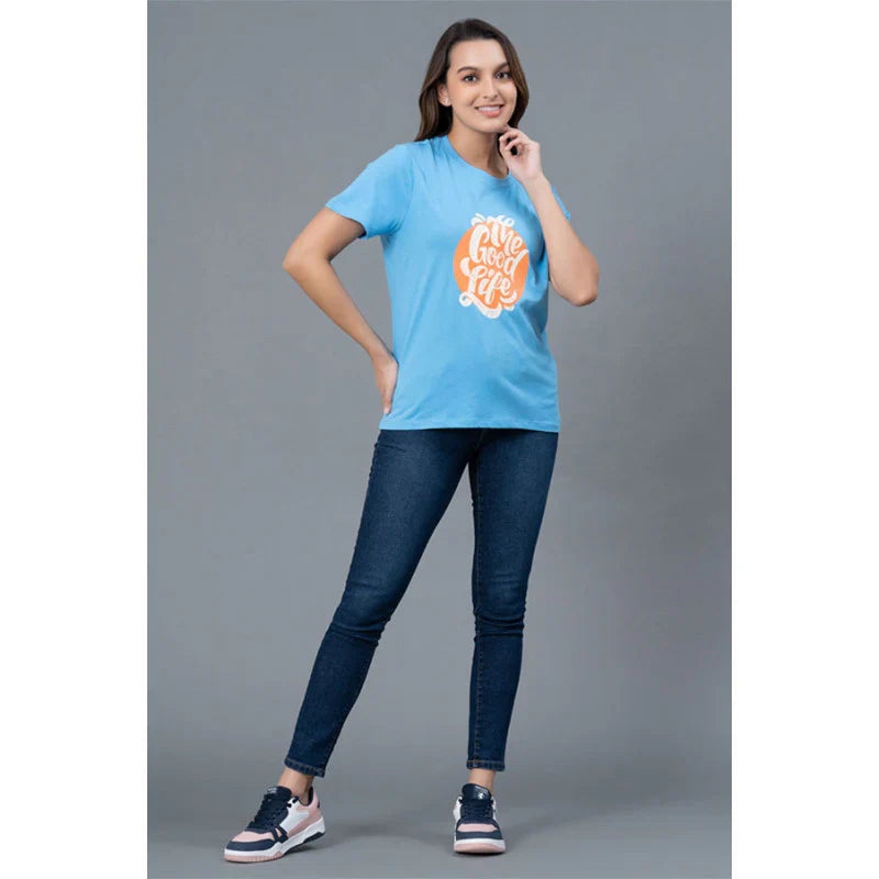 Mode by RedTape Casual Cotton T-Shirt for Women | Half Sleeves Cotton T-Shirt