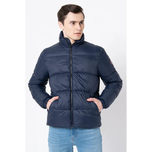 RedTape Men's Navy Solid Jacket