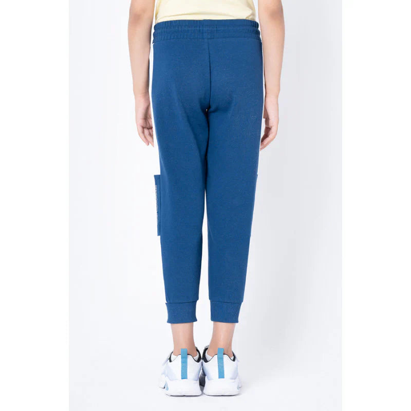 RedTape Girls Blue Color Block Jogger